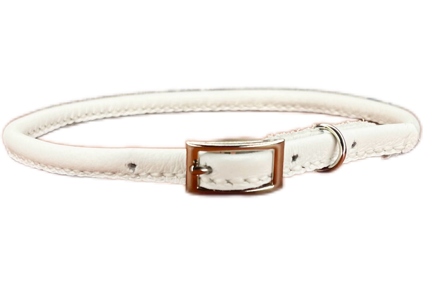 Thin White Rolled Collar