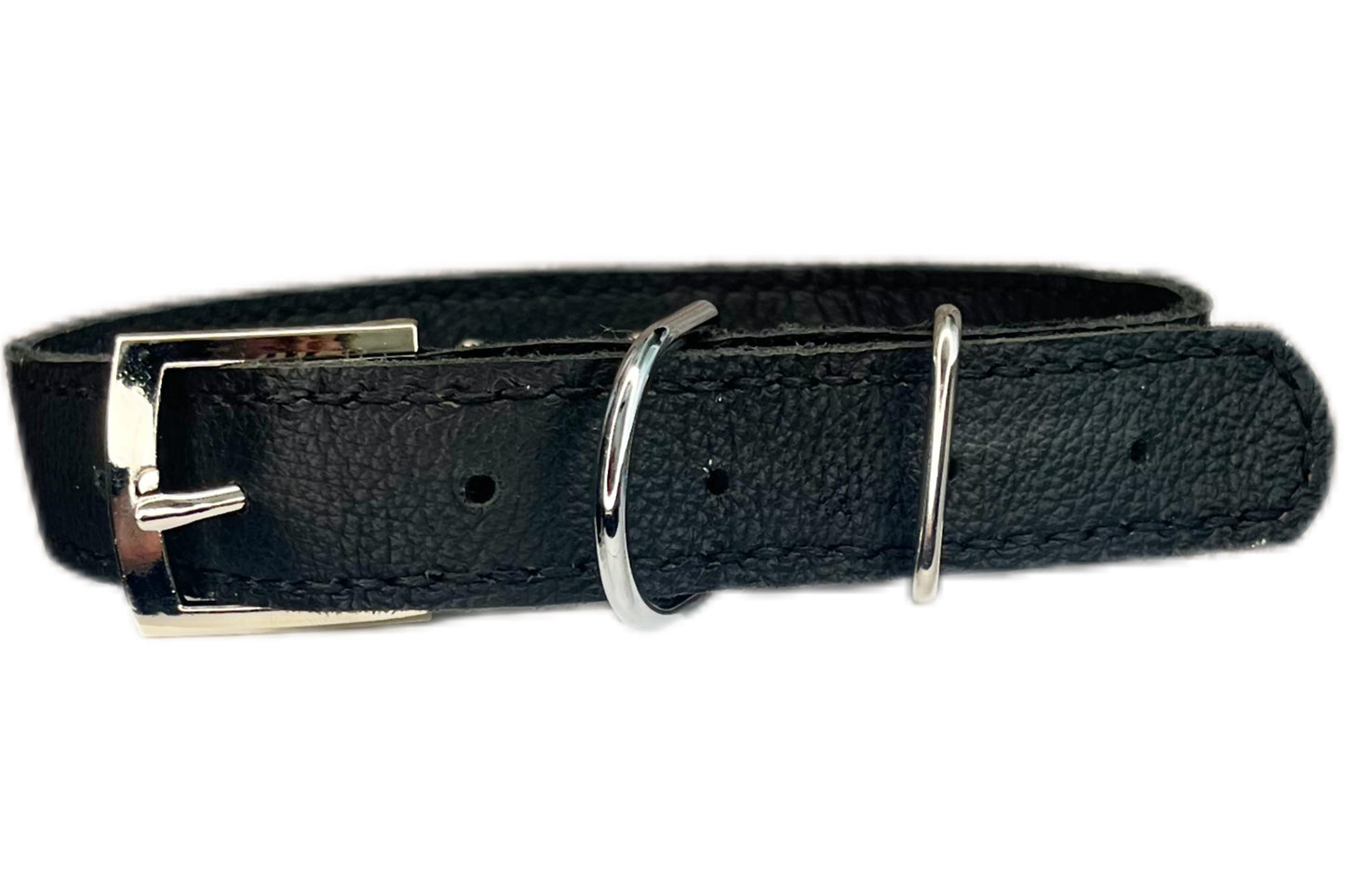 Large Black Collar with Royal Blue Diamante