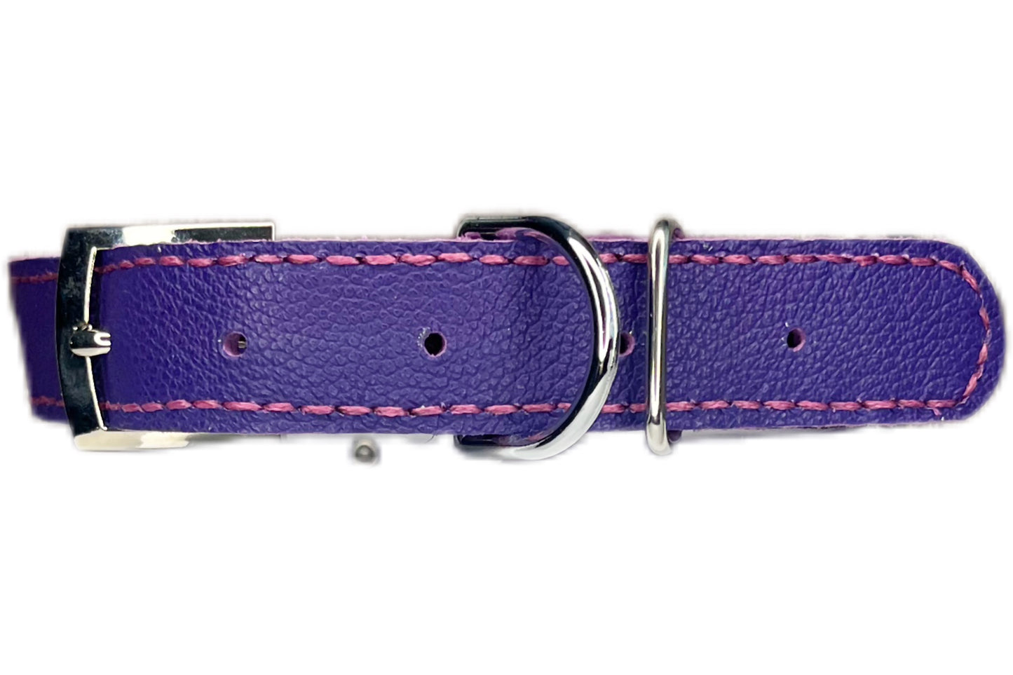 Large Purple Collar with Hot Pink Diamante