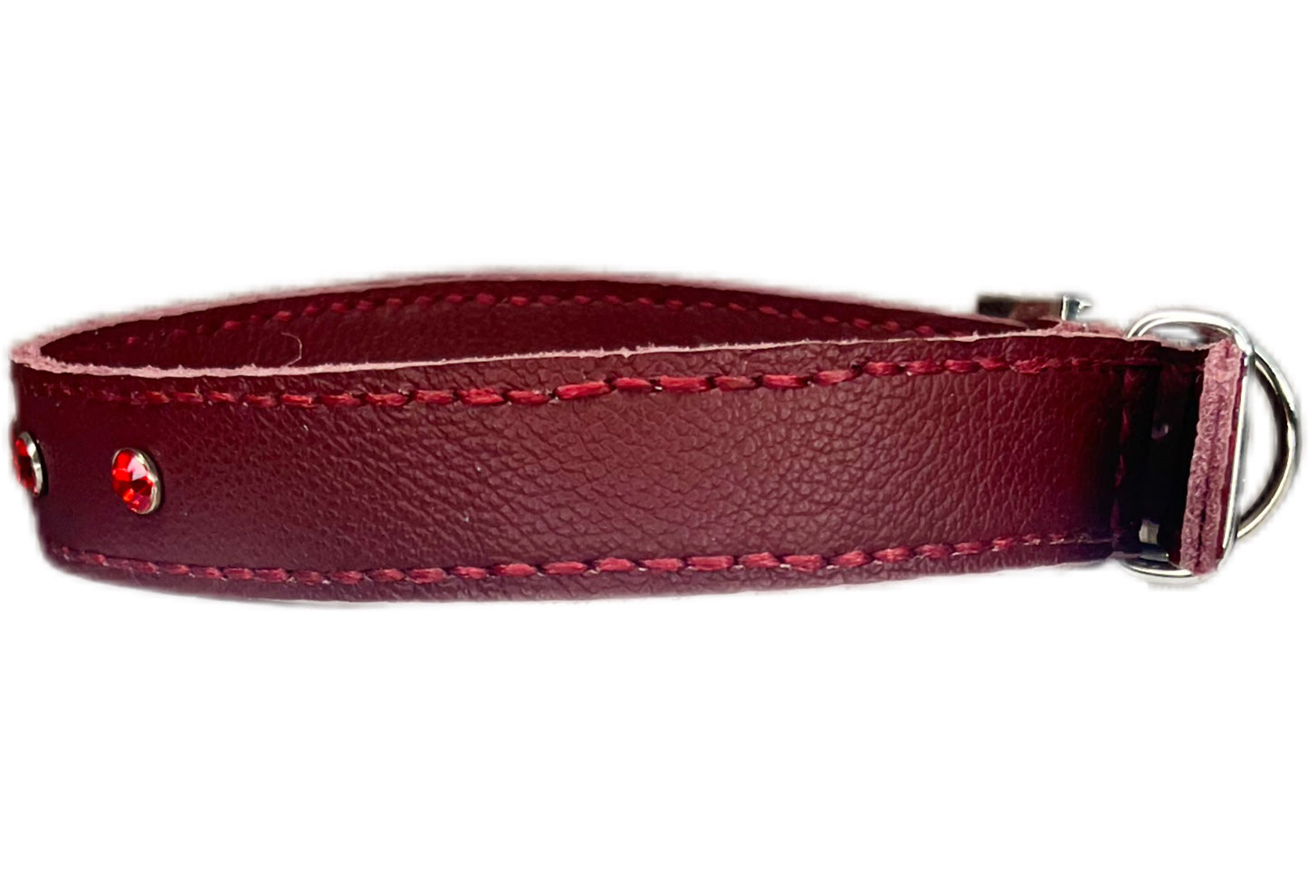 Large Red Collar with Red Diamante