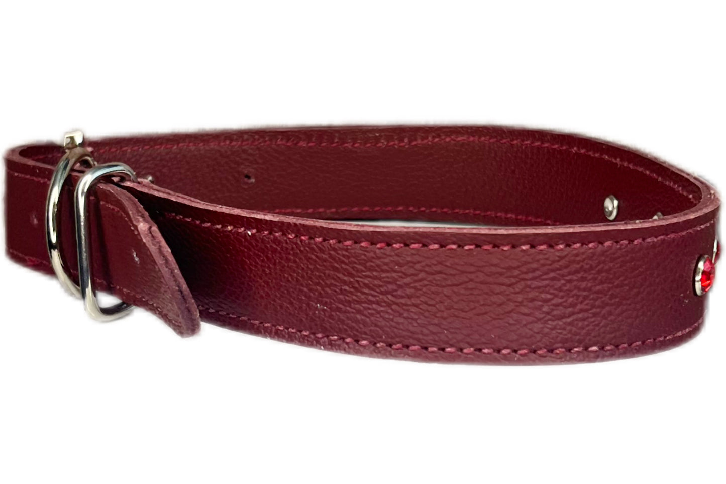 Large Red Collar with Red Diamantes