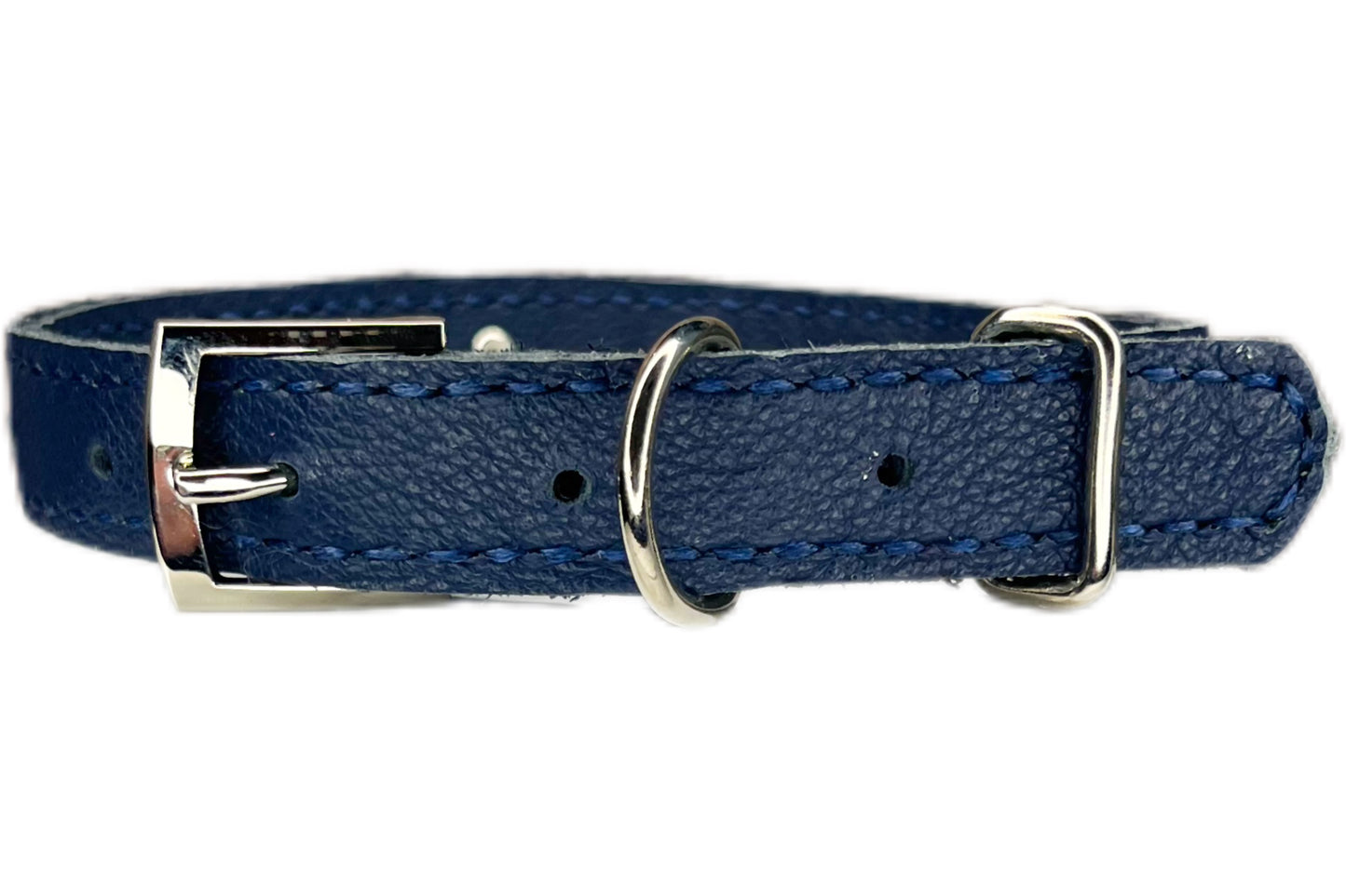 Medium Navy Blue Collar with Midnight Blue Diamantes