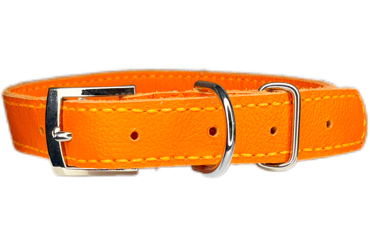 Large Orange Collar with Turquoise Diamante