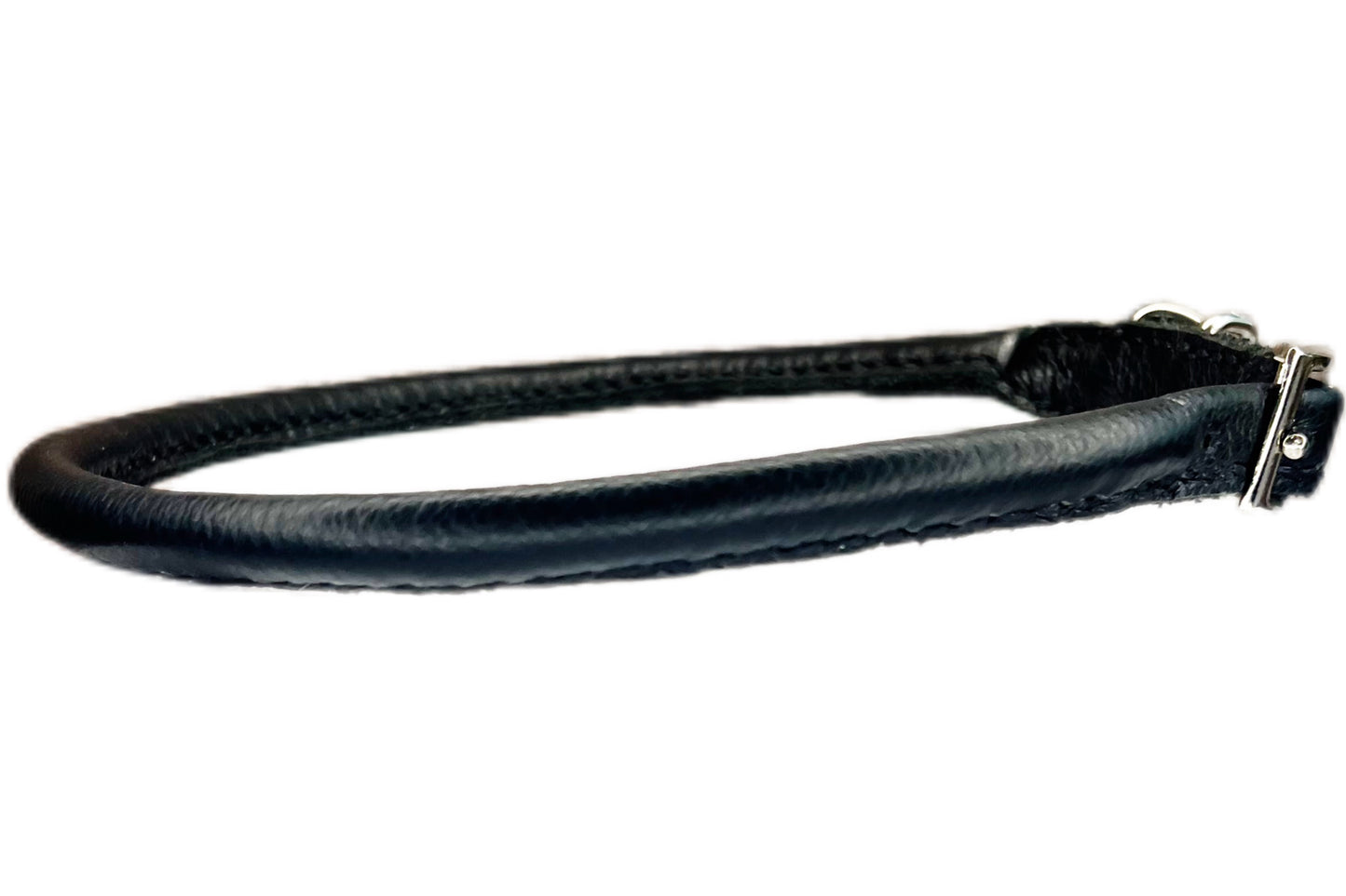 Thick Black Rolled Collar