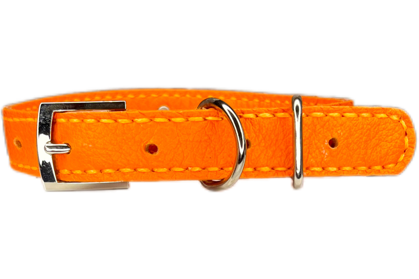 Medium Orange Collar with Royal Blue Diamante