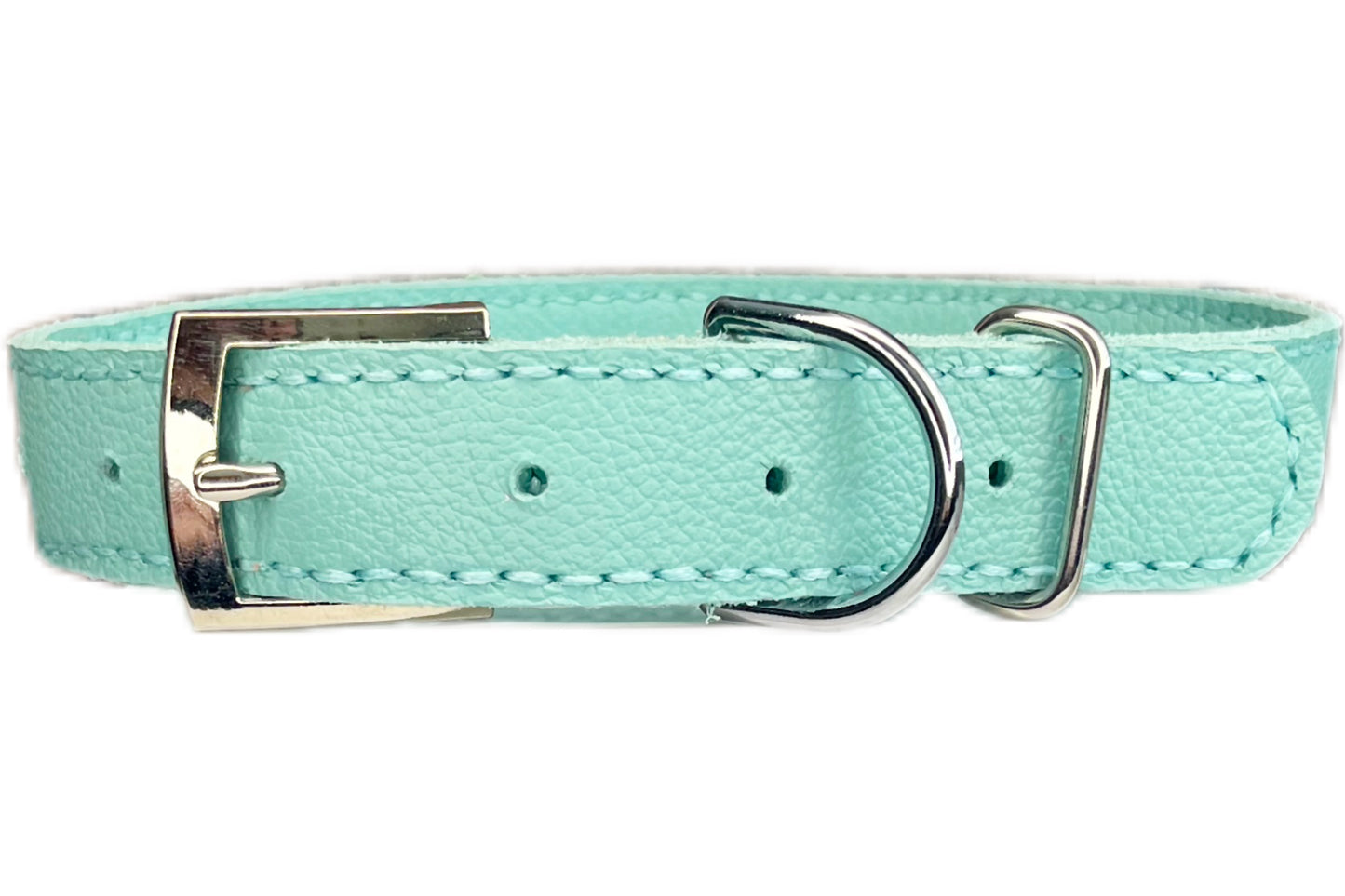 Large Aqua Green Collar with Clear Diamantes