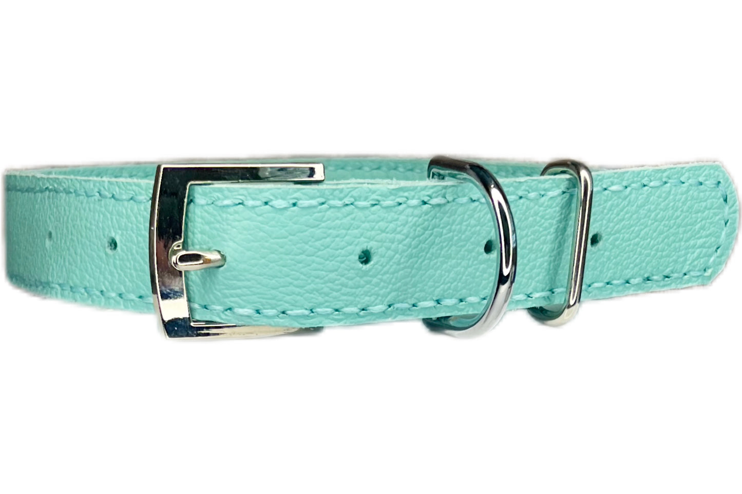 Large Aqua Green Collar with Jade Green Diamante