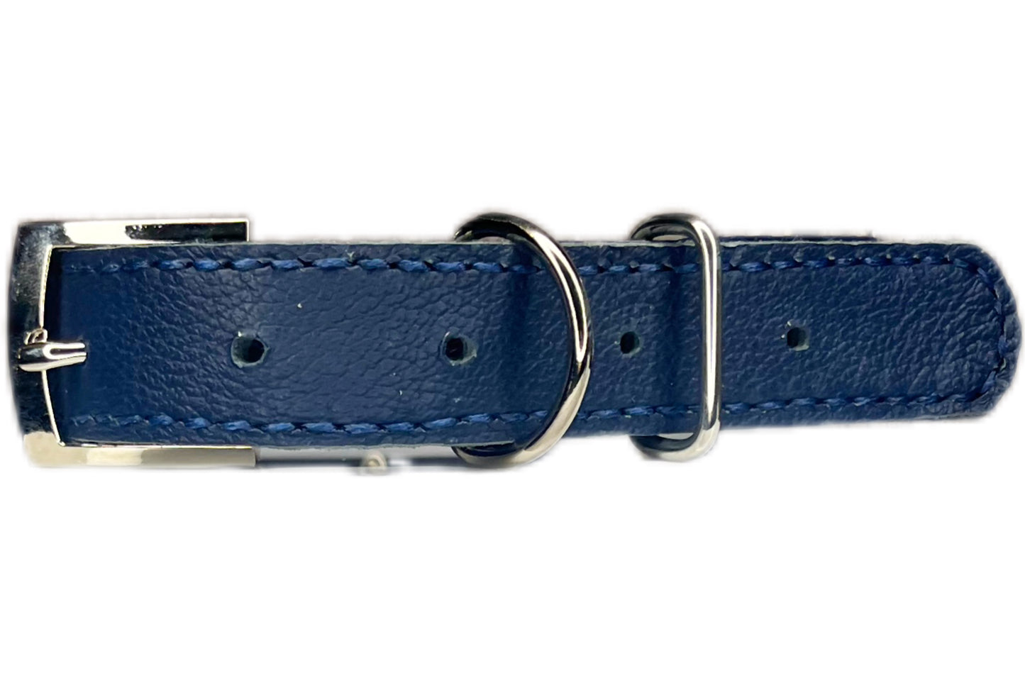 Large Navy Blue Collar with Navy Blue Diamante