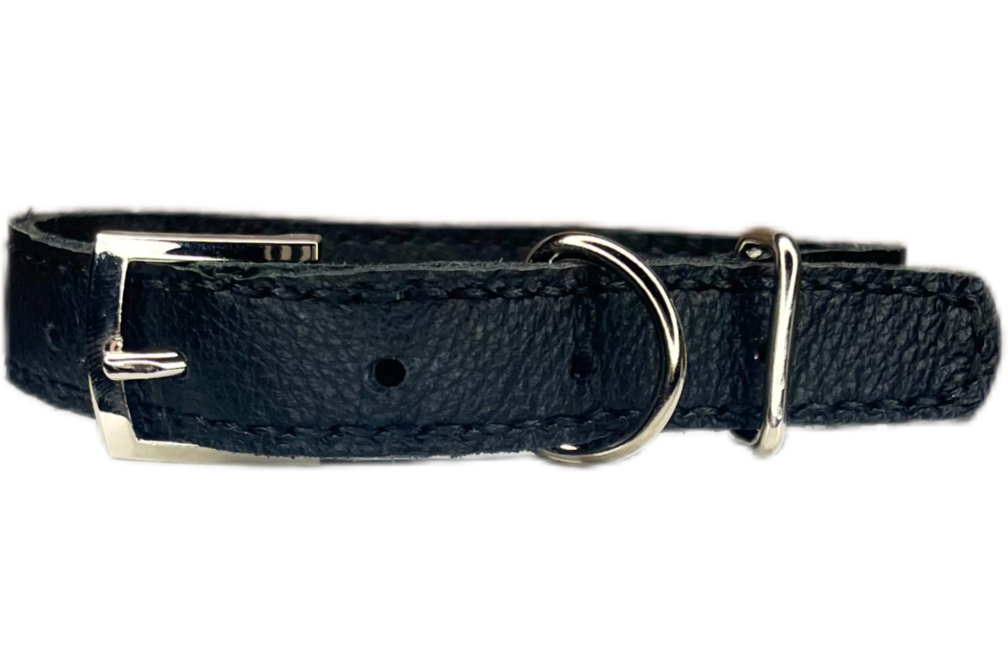 Medium Black Collar with Clear Diamantes