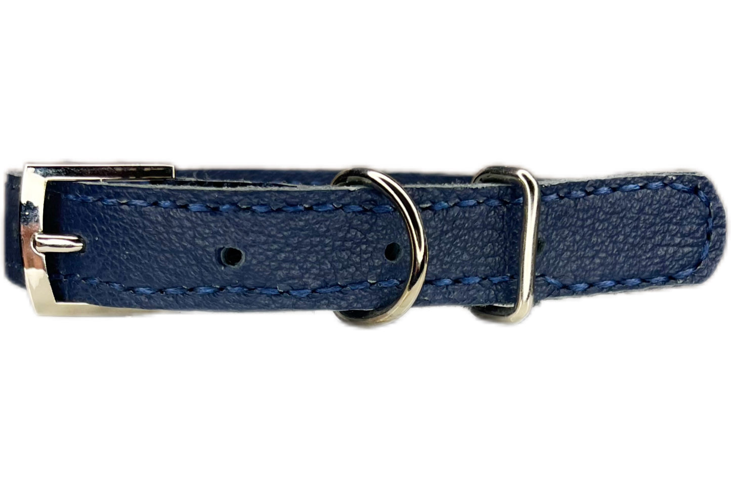 Medium Navy Blue Collar with Royal Blue Diamante