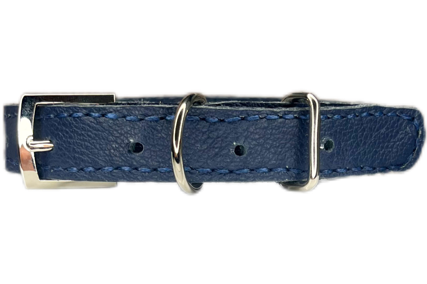 Medium Navy Blue Collar with Turquoise Diamantes