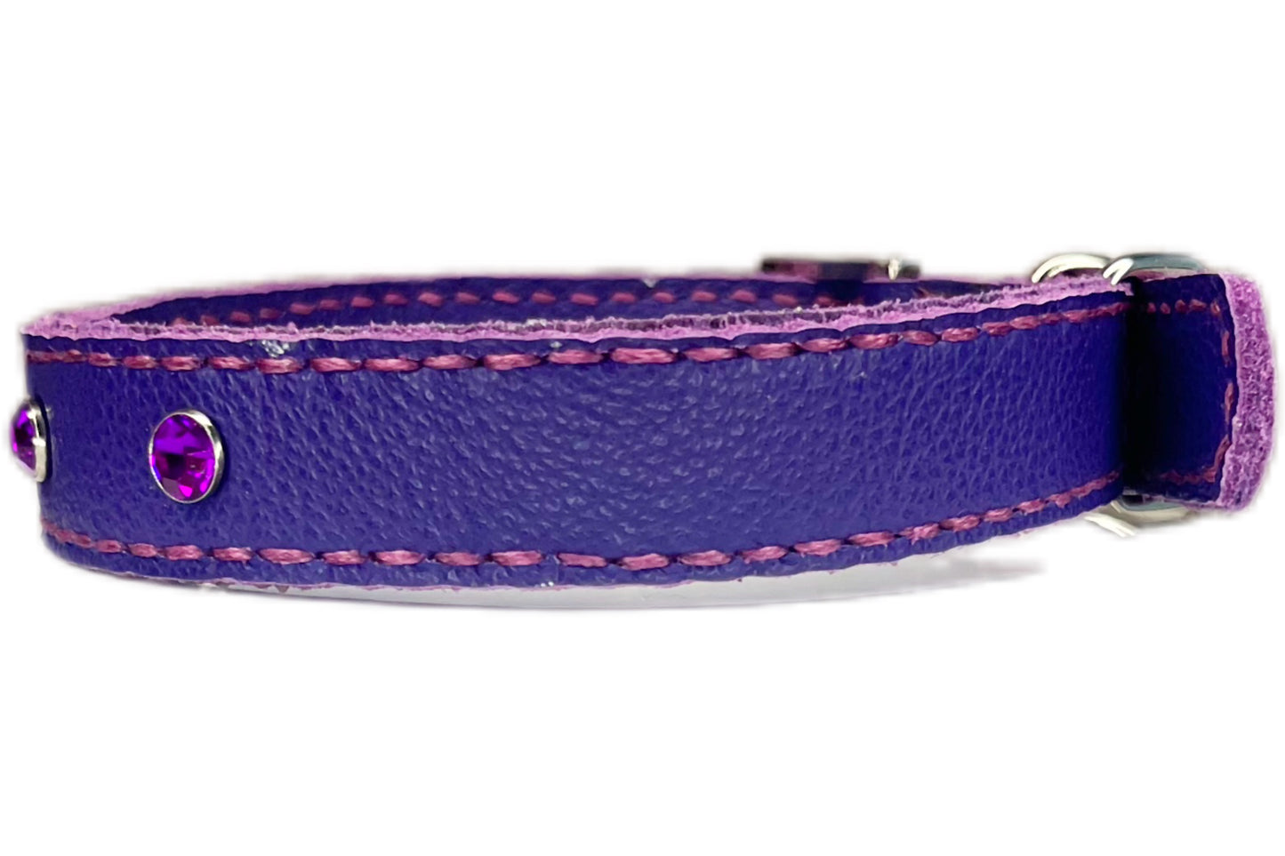 Medium Purple Collar with Violet Diamante