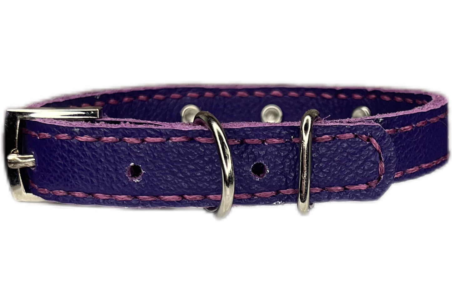 Small Purple Collar with Light Pink Diamantes