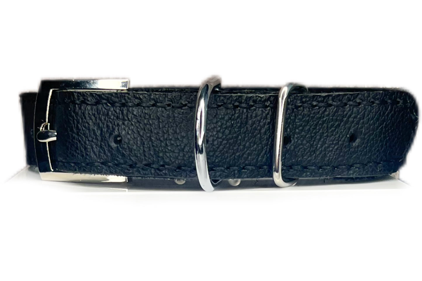 Large Black Collar with Light Pink Diamante