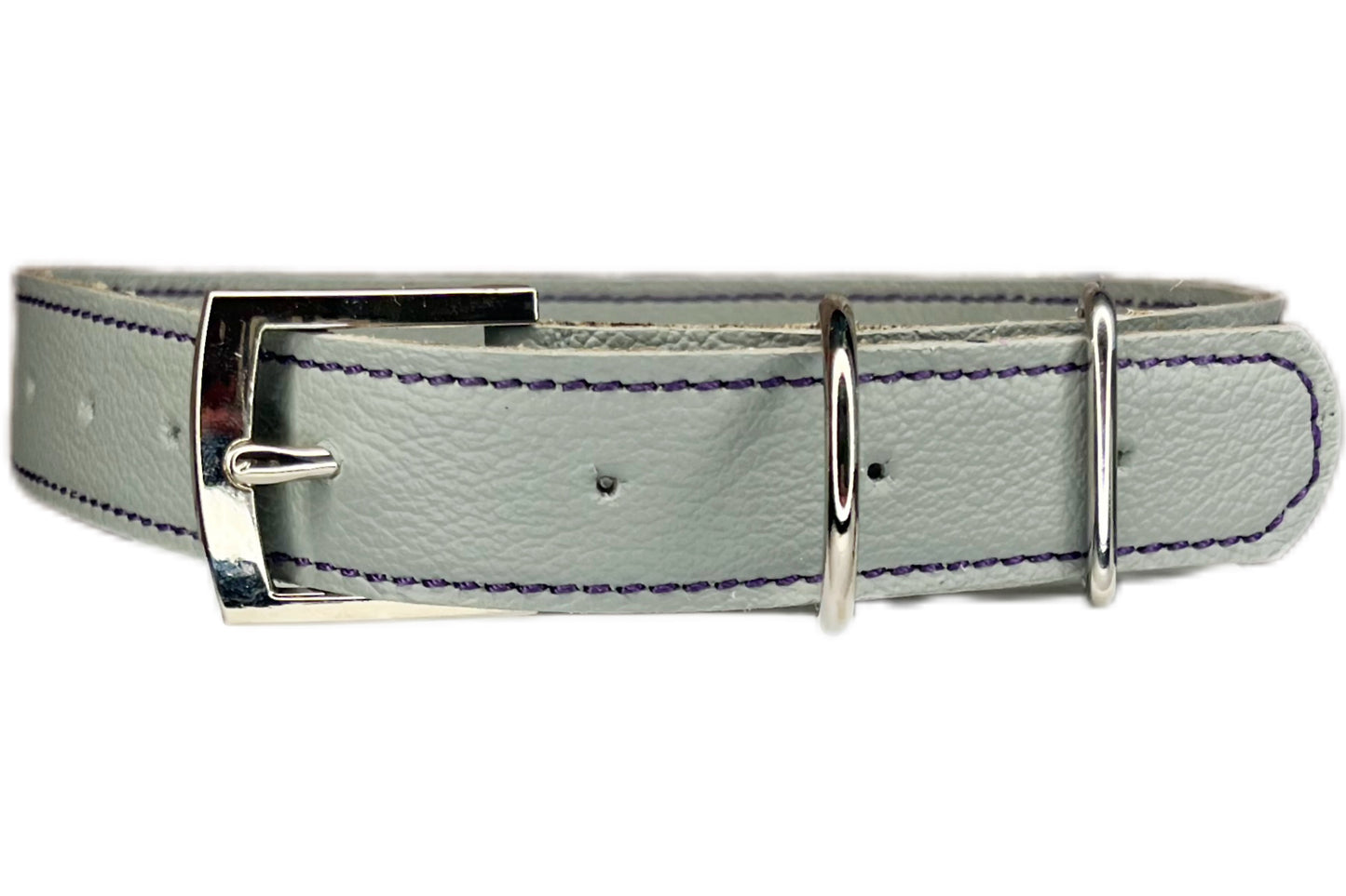 Large Grey Collar with Violet Diamante