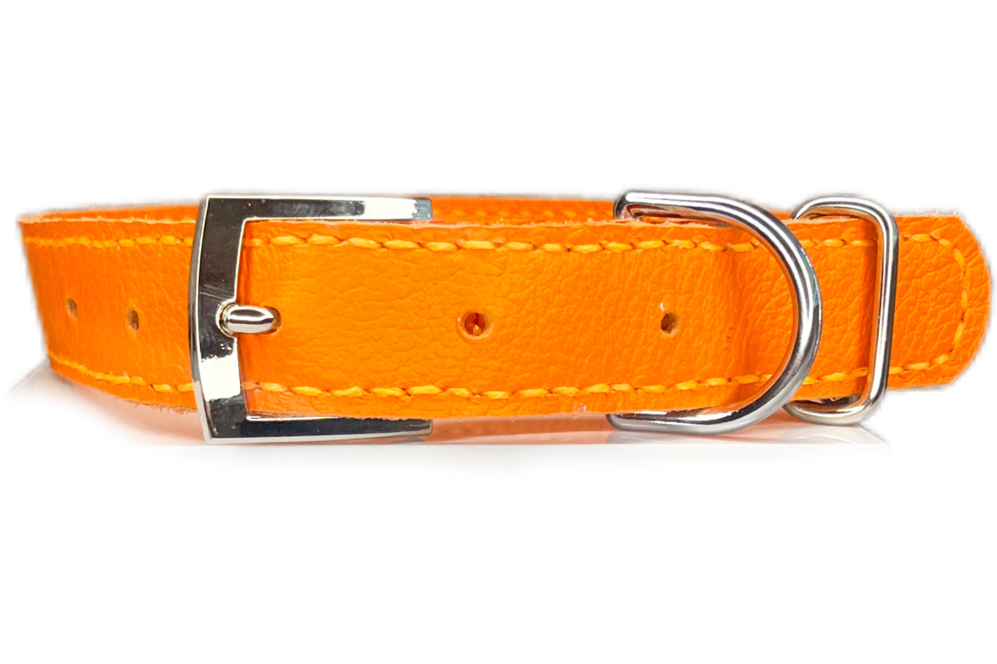 Large Orange Collar with Black Diamante