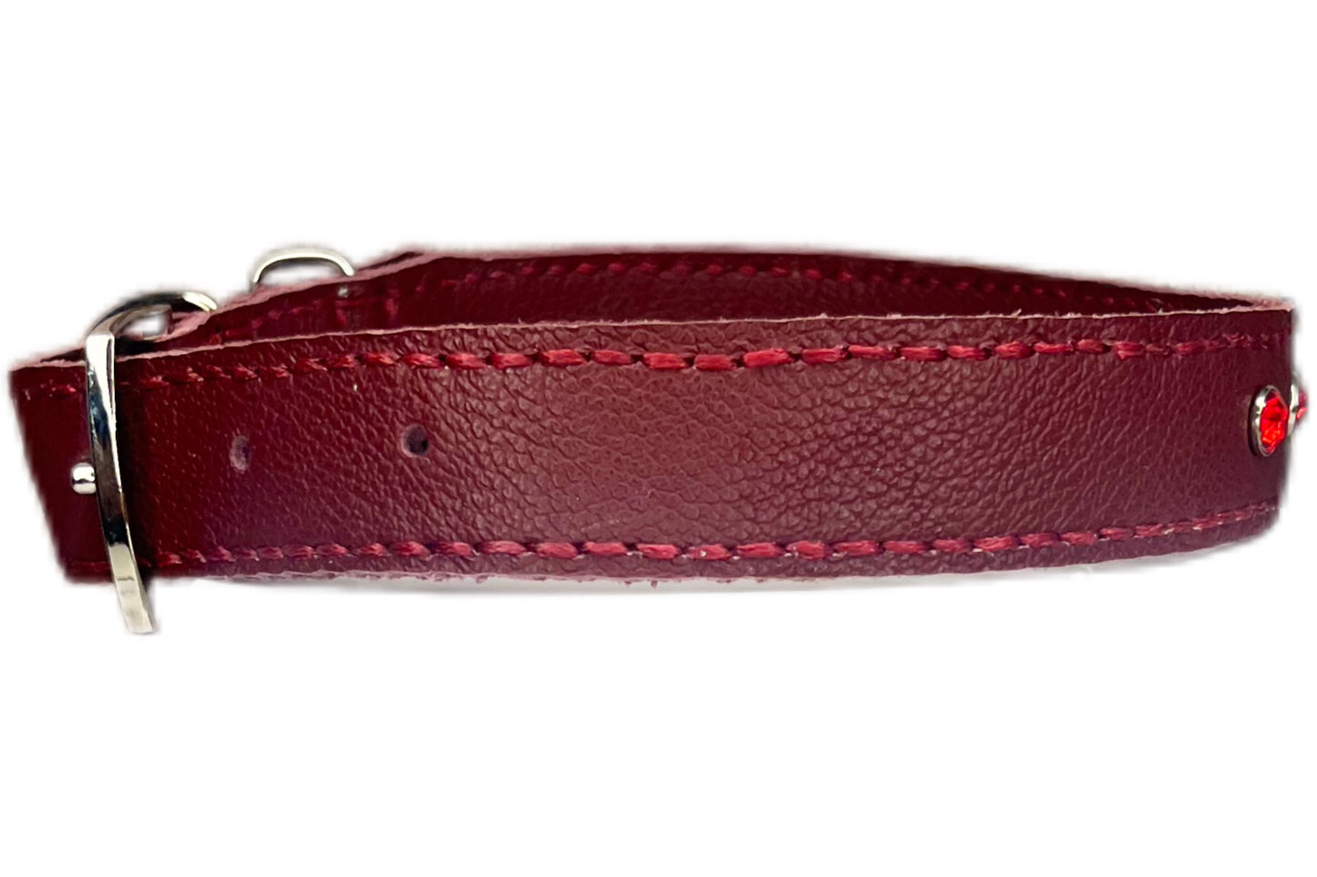 Large Red Collar with Red Diamante