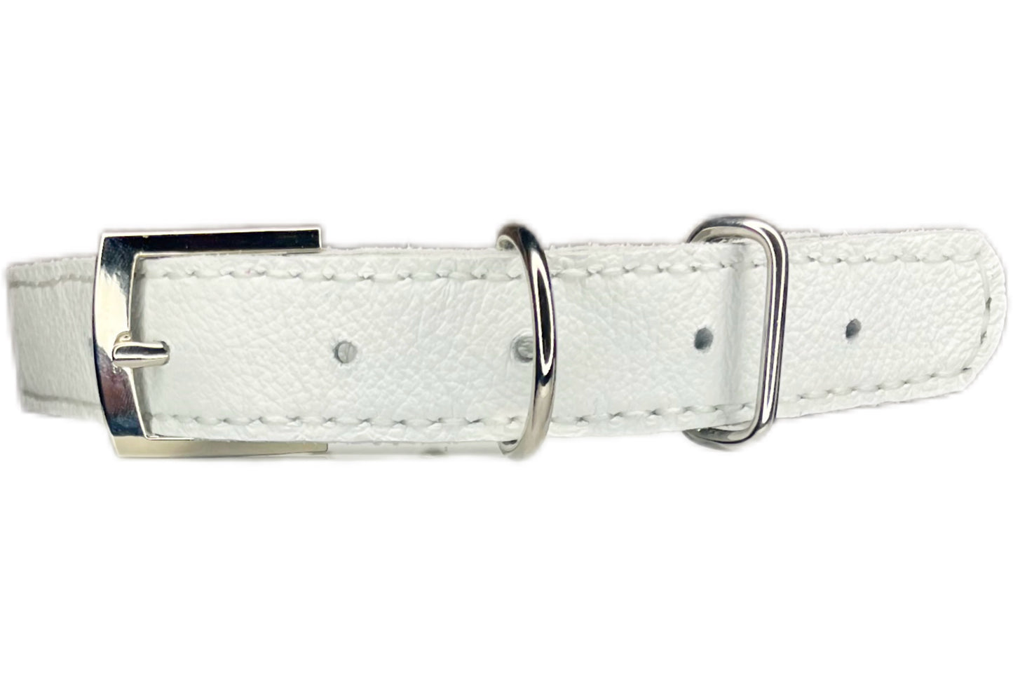 Large White Collar with Light Pink Diamante