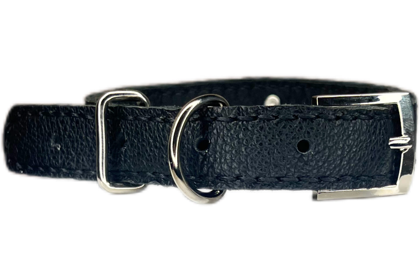 Medium Black Collar with Red Diamantes