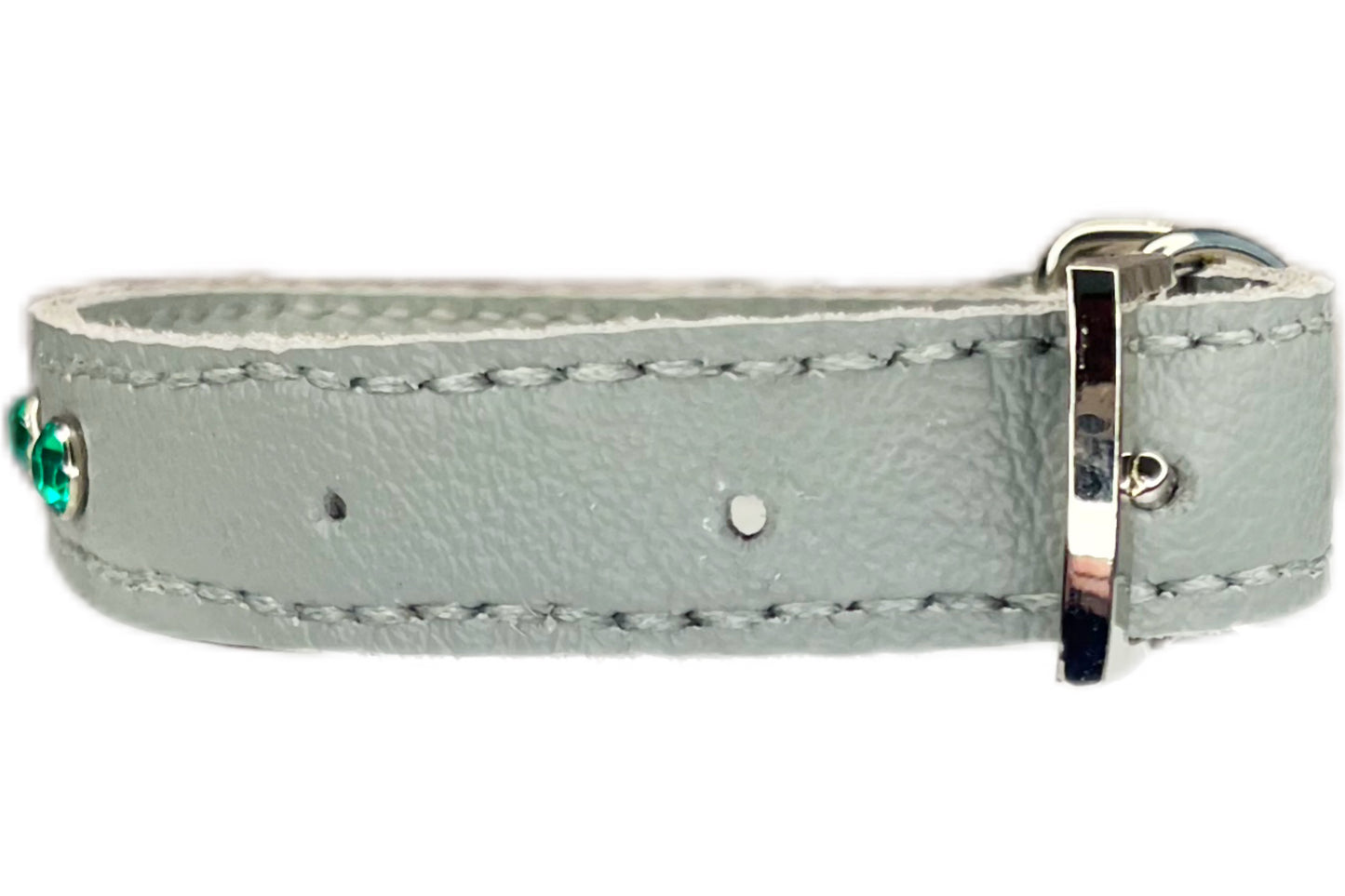 Medium Grey Collar with Jade Diamantes