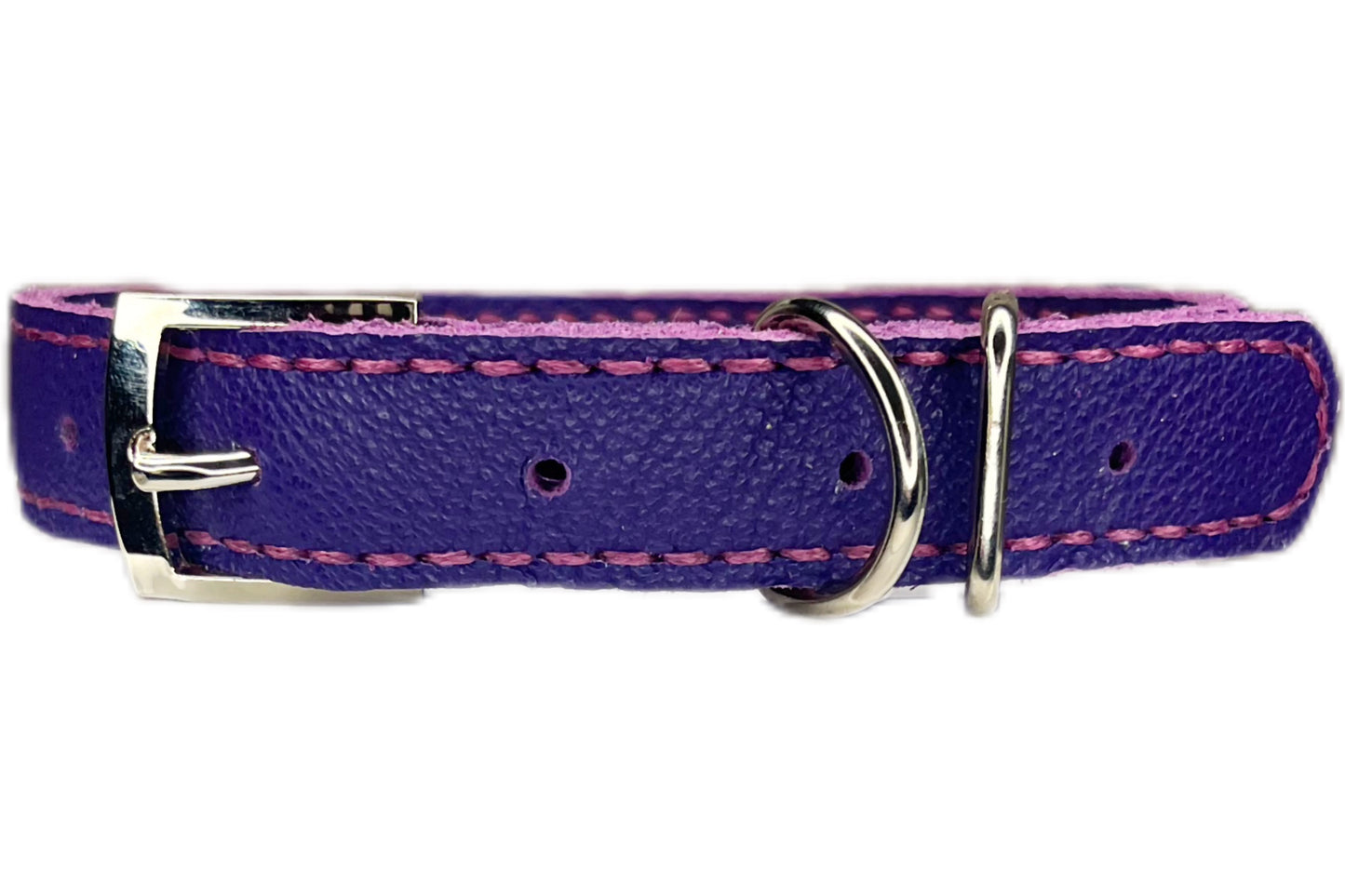 Medium Purple Collar with Black Diamante