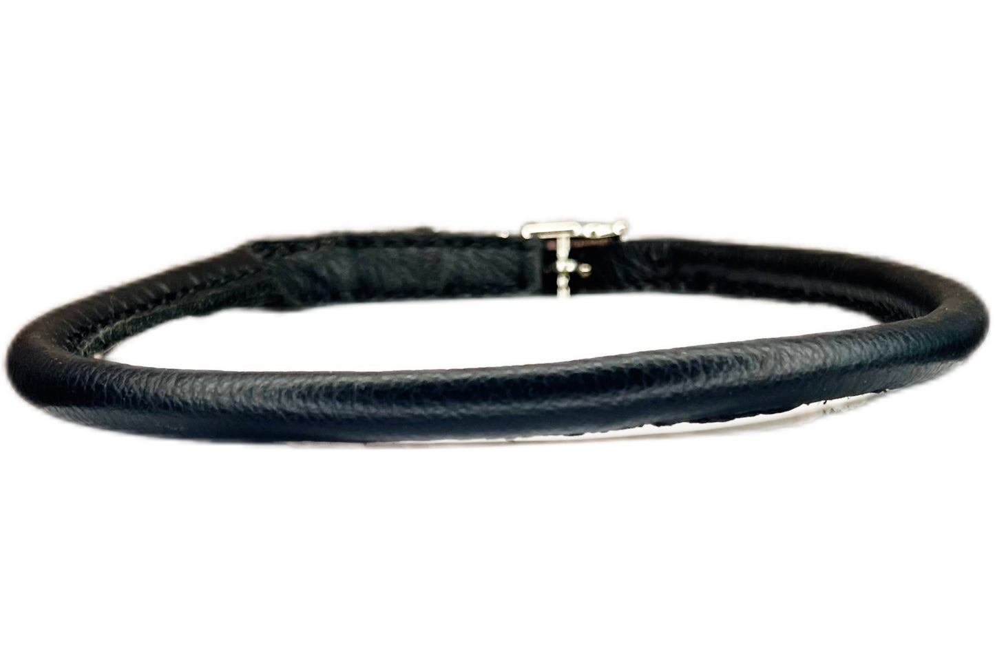 Thick Black Rolled Collar