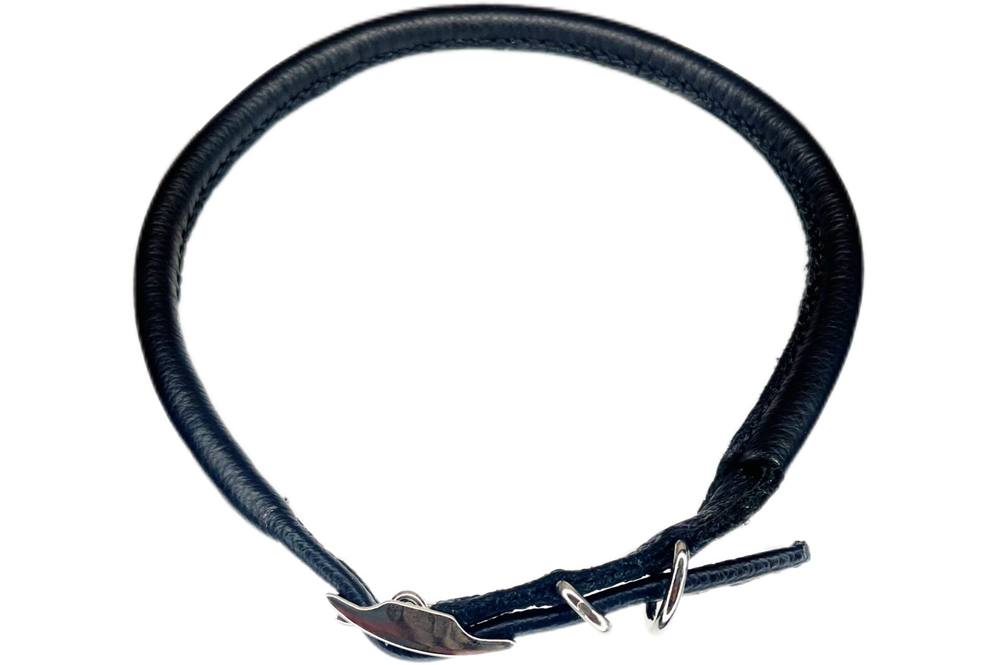 Thick Black Rolled Collar