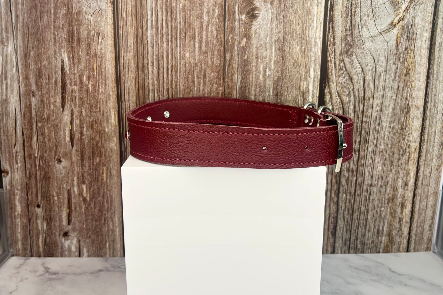 Large Red Collar with Red Diamantes