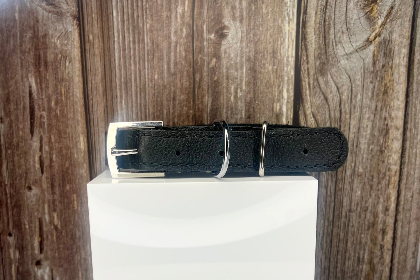 Large Black Collar with Jade Green Diamante