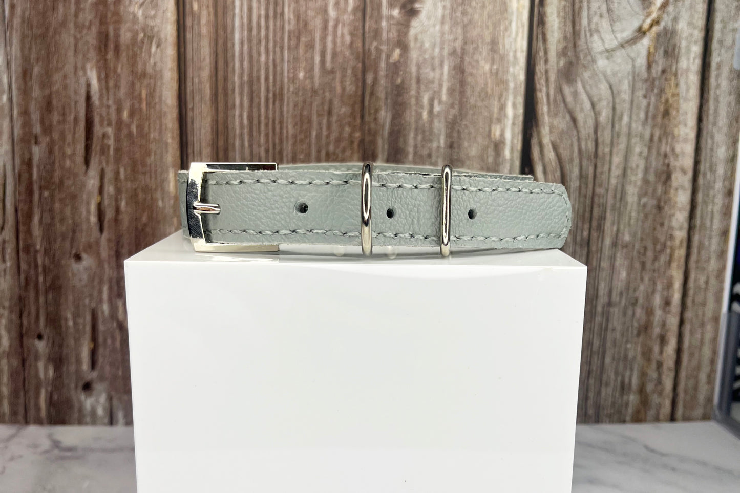 Medium Grey Collar with Royal Blue Diamantes