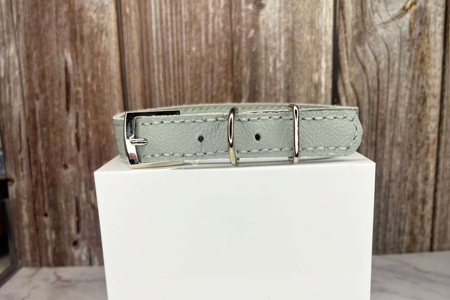 Medium Grey Collar with Red Diamante