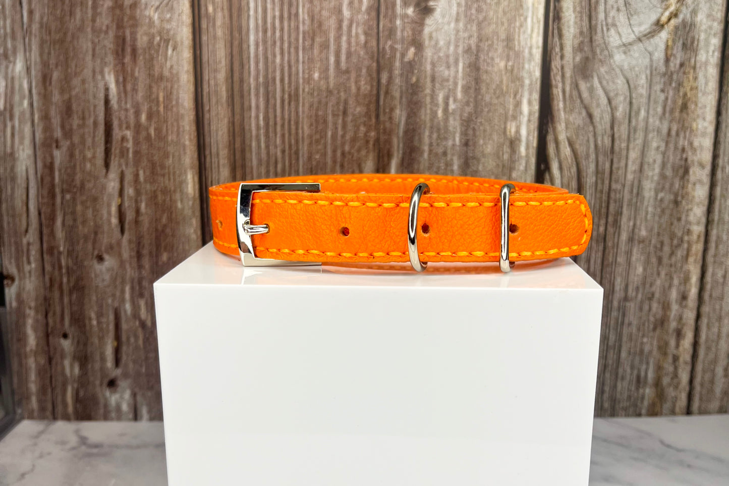 Medium Orange Collar with Jade Diamantes