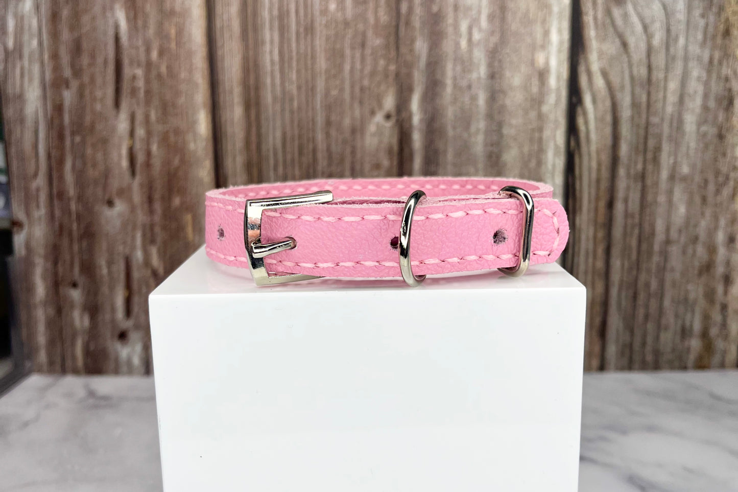 Small Pink Collar with AB Diamante