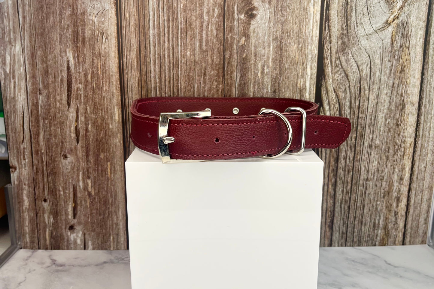 Large Red Collar with Red Diamantes