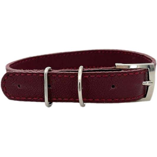 Large Red Leather Collar