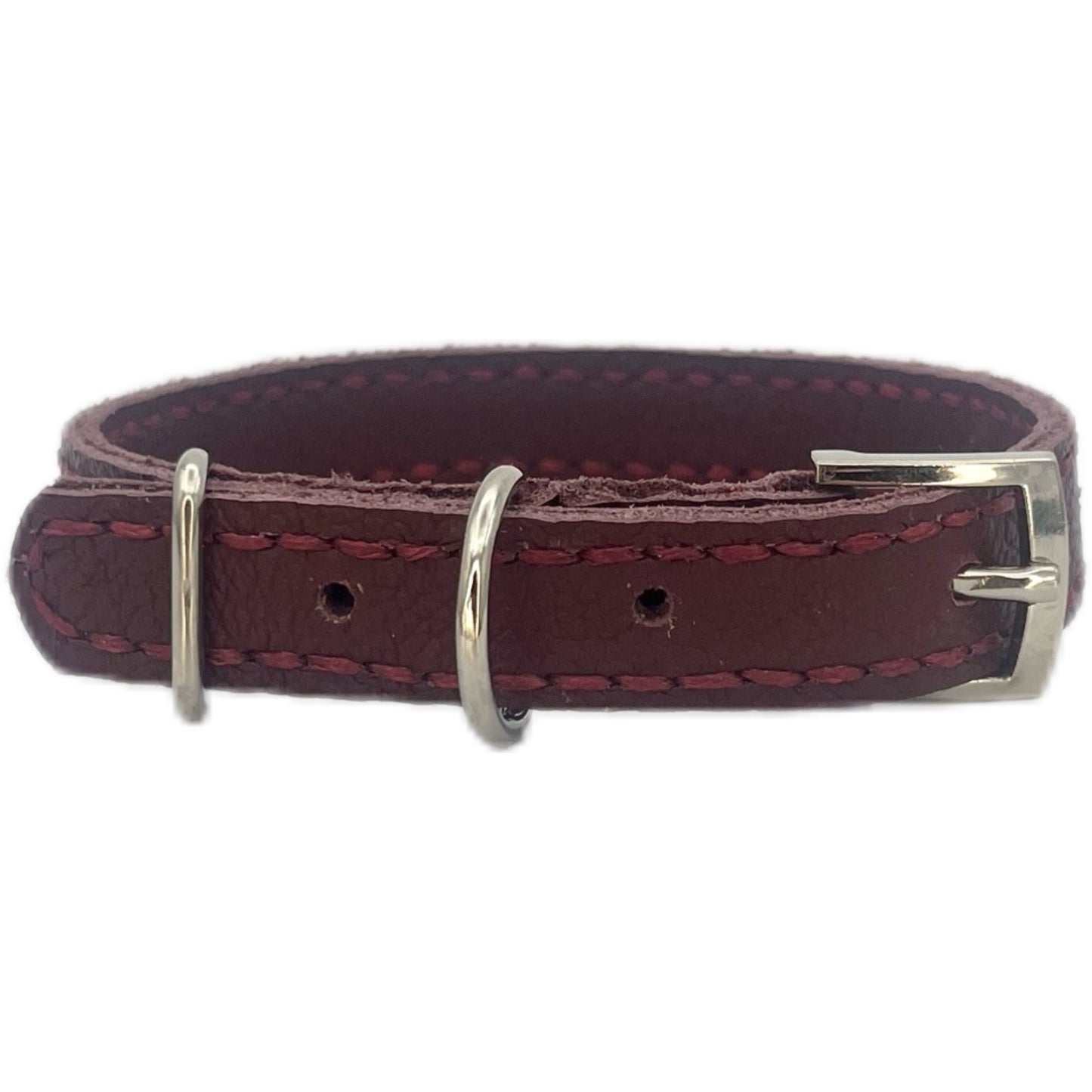 Small Red Leather Collar