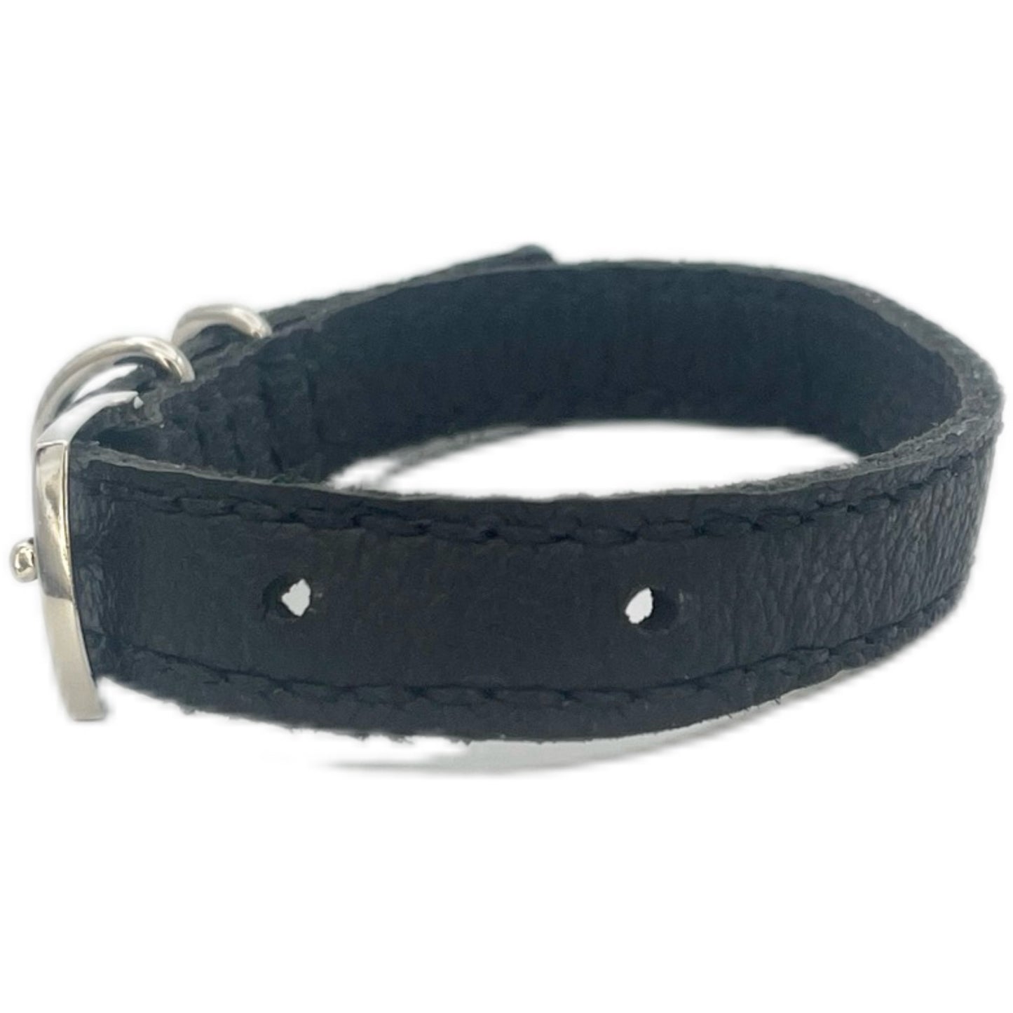 Small Black Leather Collar
