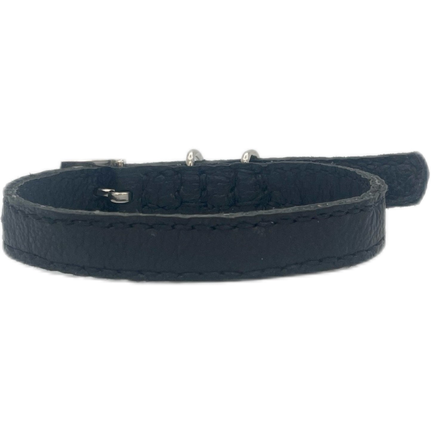 Small Black Leather Collar