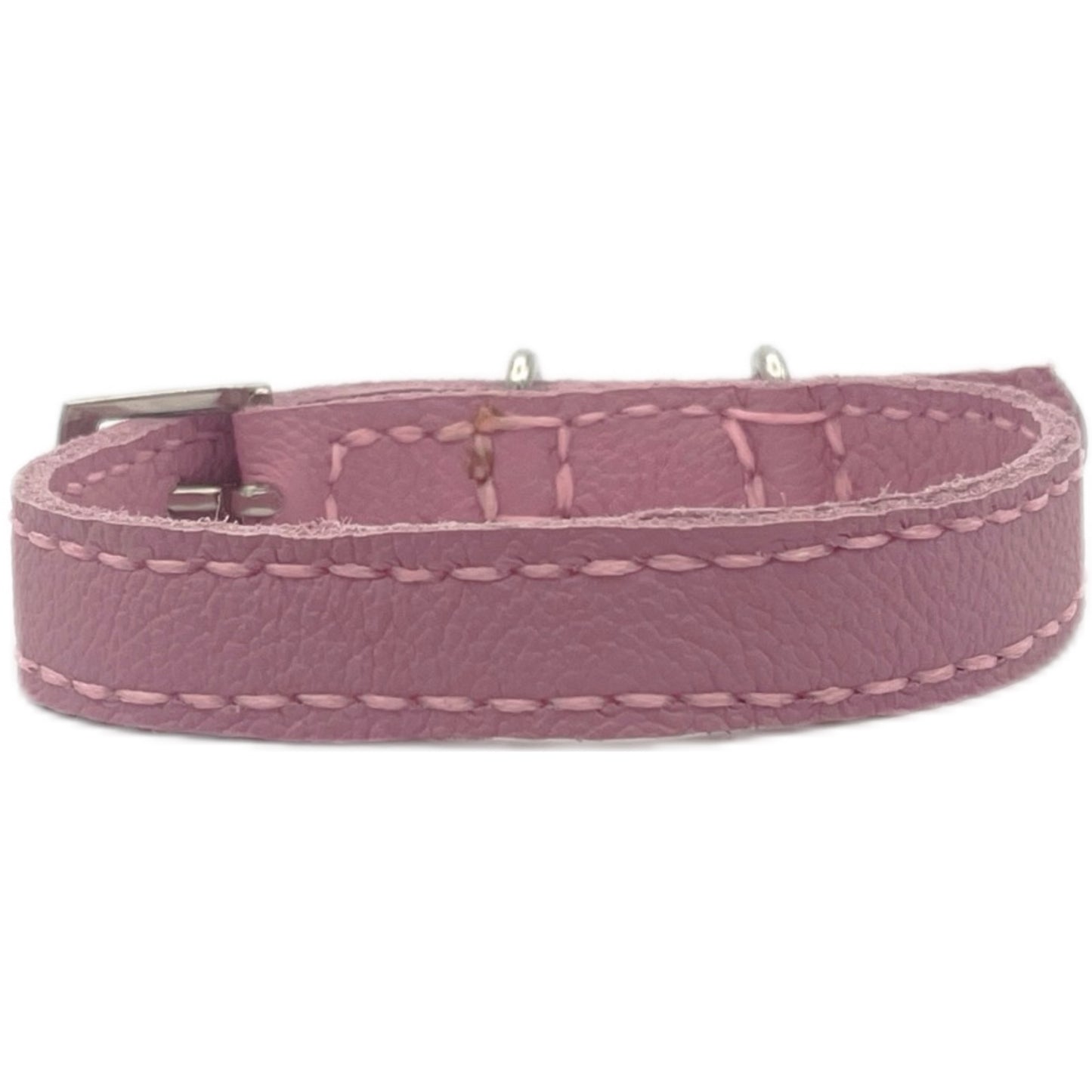 Extra Small Pink Leather Collar