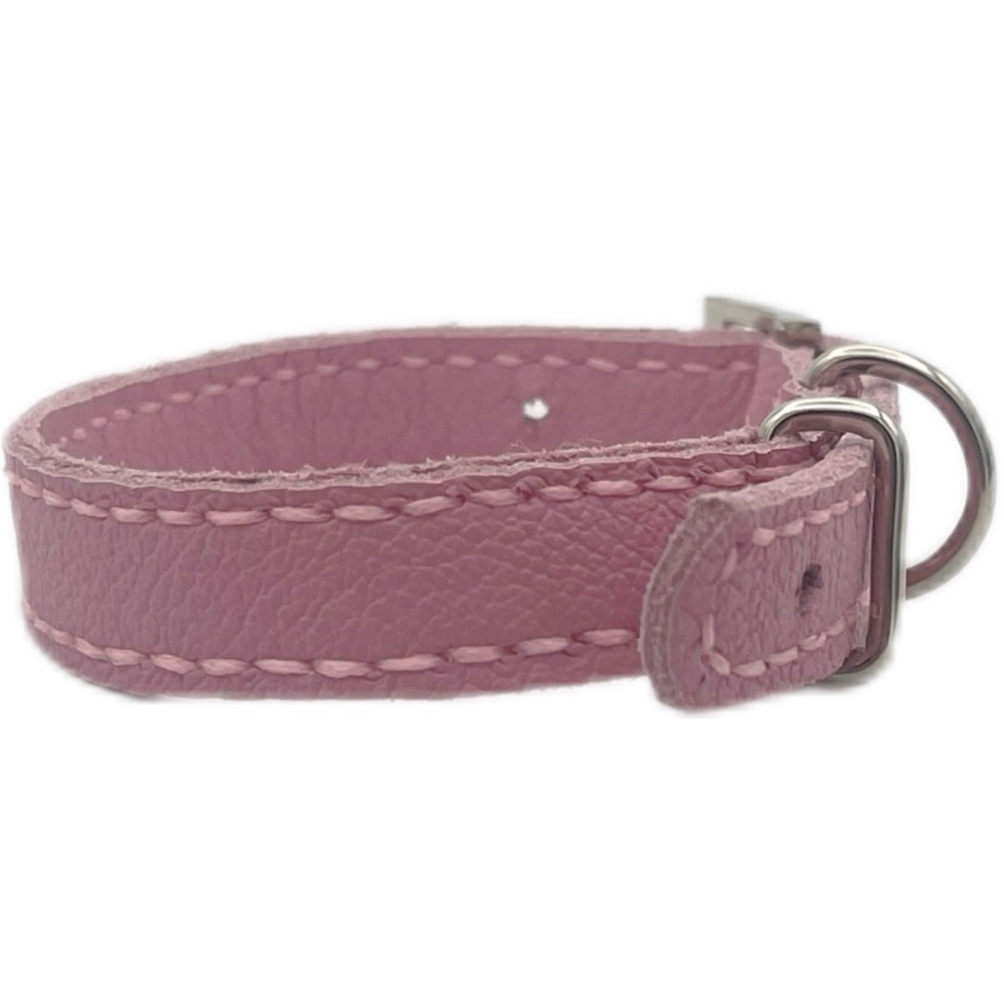 Extra Small Pink Leather Collar