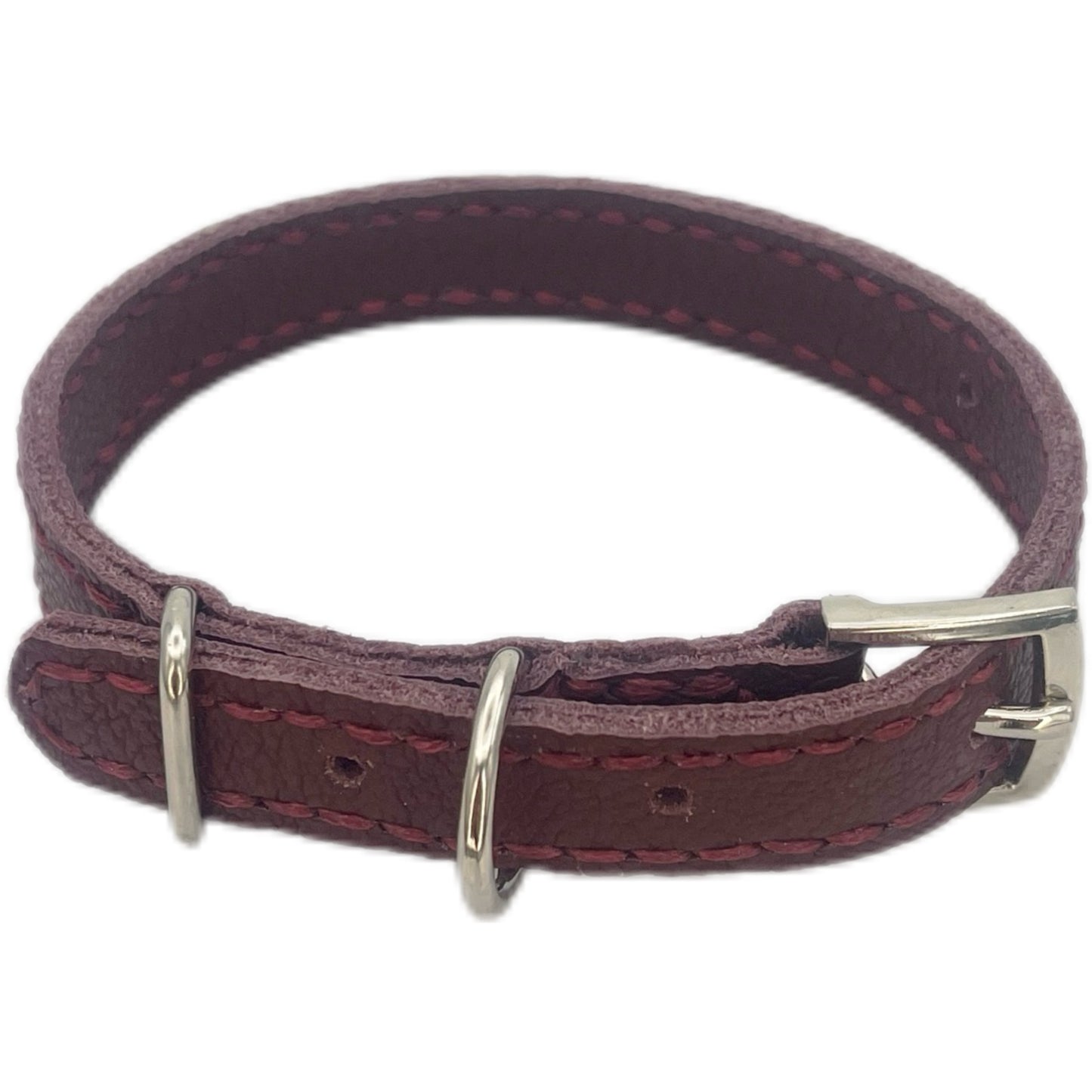 Small Red Leather Collar